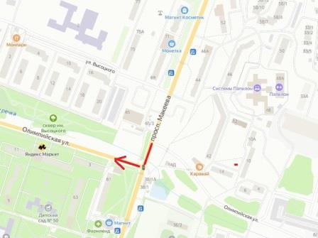 Тургояк, как доехать, поворот на ул.Олимпийская